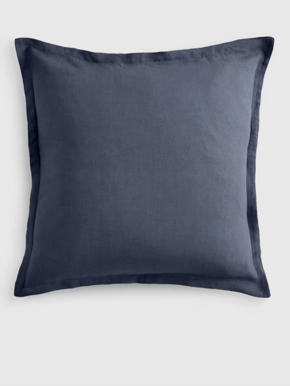New European Linen Chambray Euro Sham Nightfall 26 x 26 blue